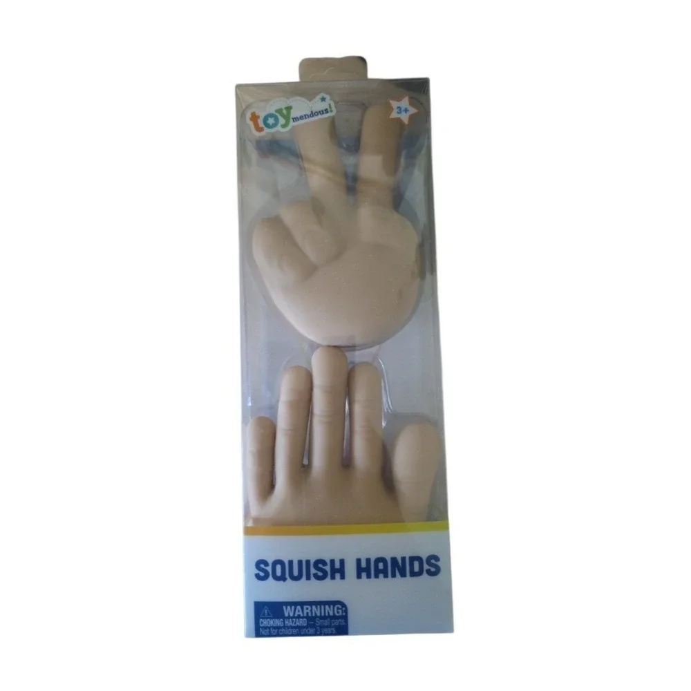 Squish Hands Stretchy Squeeze Toy Stress Fidget Toymendous NEW in Box